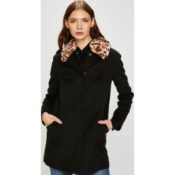 Trussardi Jeans - Płaszcz. Czarne płaszcze damskie marki Trussardi Jeans, s, z poliesteru. W wyprzedaży za 699,90 zł.