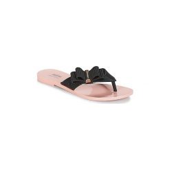 Japonki Melissa GIRL. Różowe klapki damskie Melissa, bez wzorów, bez obcasa. W wyprzedaży za 216,30 zł.