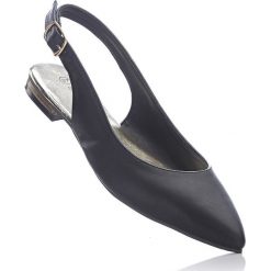 Baleriny z paskiem na pięcie bonprix czarny. Czarne baleriny damskie marki bonprix. Za 74,99 zł.