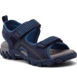 Sandały SUPERFIT - 4-00451-80 S Blau. Niebieskie sandały chłopięce Superfit, ze skóry ekologicznej, bez zapięcia. W wyprzedaży za 199,00 zł.