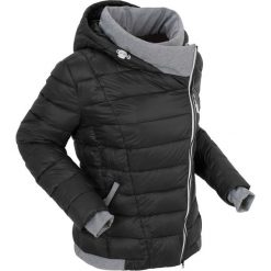 Kurtka pikowana outdoorowa bonprix czarny. Czarne kurtki damskie marki bonprix, z dzianiny. Za 189,99 zł.