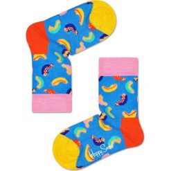 Happy Socks - Skarpetki dziecięce 15-34 (2-pak). Różowe skarpetki dziewczęce Happy Socks, bez wzorów, z elastanu. Za 24,90 zł.
