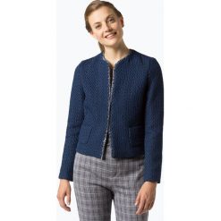 Marie Lund - Blezer damski – Coordinates, niebieski. Niebieskie bolerka i narzutki damskie Marie Lund, z haftami, z jeansu, bez rękawów. Za 449,95 zł.