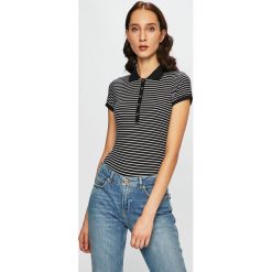 Tally Weijl - Top. Czarne bluzki damskie TALLY WEIJL, s, bez wzorów, z elastanu, casualowe, bez kołnierzyka, z krótkim rękawem. W wyprzedaży za 59,90 zł.