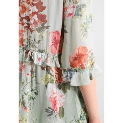 Bluzki asymetryczne: Benetton PRINTED BLOUSES WITH FLOWERS Bluzka green