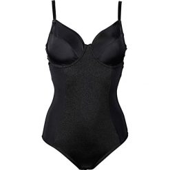 Body wyszczuplające Level 2 bonprix czarny. Czarne body damskie wyszczuplające bonprix, z haftami. Za 99,99 zł.