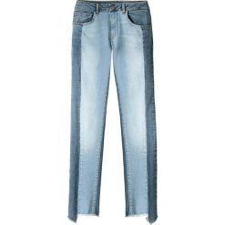 Jeansy skinny z kontrastującymi paskami. Niebieskie jeansy damskie skinny marki La Redoute Collections, z standardowym stanem. Za 218,36 zł.
