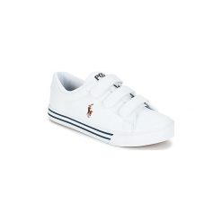 Buty Dziecko Polo Ralph Lauren EASTEN EZ. Białe trampki dziewczęce Polo Ralph Lauren, bez wzorów, bez zapięcia. Za 329,00 zł.