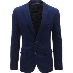 Marynarki męskie: Marynarka męska casual niebieska (mx0350)