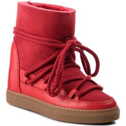 Buty INUIKII - Sneaker Classic 70203-5 Red. Czerwone buty zimowe damskie Inuikii, ze skóry, na niskim obcasie. Za 1129,00 zł.