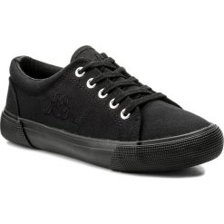 Tenisówki KAPPA - Thestral Oc 242349 Black 1111. Czarne półbuty damskie Kappa, bez wzorów, z gumy, bez zapięcia. W wyprzedaży za 109,00 zł.