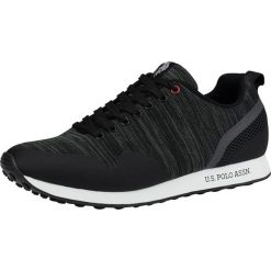 Sneakersy "Luis" w kolorze czarnym. Czarne trampki męskie U.S. Polo Shoes, bez wzorów, na sznurówki. W wyprzedaży za 249,95 zł.