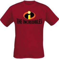 The Incredibles Logo T-Shirt czerwony. Czerwone t-shirty męskie z nadrukiem The Incredibles, l, z okrągłym kołnierzem. Za 74,90 zł.