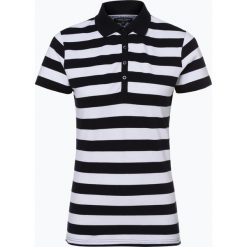Marie Lund - Damska koszulka polo, niebieski. Niebieskie koszulki damskie Marie Lund, l, w paski, z bawełny, polo, bez rękawów. Za 129,95 zł.