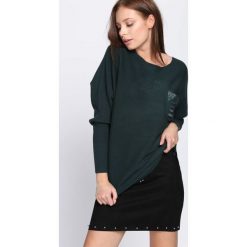 Ciemnozielony Sweter Another Ride. Czarne swetry oversize damskie Born2be, l. Za 79,99 zł.