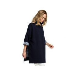 M392 Bluza granatowa. Bluzy damskie Moe, s, w kratkę, z elastanu, bez rękawów, bez kaptura. Za 165,00 zł.