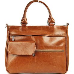 Torebka skórzana damska kuferek DAN-A T88 camel - camel. Brązowe kuferki damskie DAN-A, bez wzorów, ze skóry, eleganckie, bez dodatków. Za 259,99 zł.