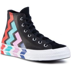 Sneakersy CONVERSE - Chuck 70 Hi 567047C Black/Black/University R. Czarne półbuty damskie Converse, z zamszu. W wyprzedaży za 339,00 zł.