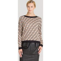 SWETER Liu Jo. Czarne swetry damskie Liu Jo, s, z aplikacjami, z dzianiny, bez rękawów, bez kaptura. Za 649,00 zł.