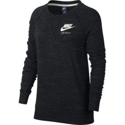 BLUZKA NIKE W NSW GYM VNTG CREW. Czarne bluzy damskie Nike, na lato, bez wzorów, z bawełny, bez rękawów, bez kaptura. Za 129,99 zł.