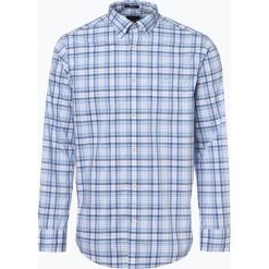 Gant - Koszula męska, niebieski. Niebieskie koszule męskie GANT, m, w kratkę, z bawełny, bez kołnierzyka, bez rękawów. Za 449,95 zł.