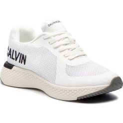 Sneakersy CALVIN KLEIN JEANS - Amos S0584 Bright White. Białe sneakersy męskie Calvin Klein Jeans, na co dzień, bez wzorów, z jeansu, eleganckie, bez zapięcia. Za 729,00 zł.