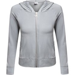 Bluza DEHA HARMONIC. Szare bluzy damskie Deha, bez wzorów, z dzianiny, bez rękawów, z kapturem. W wyprzedaży za 165,00 zł.
