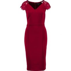 Sukienki: Dorothy Perkins Tall SLEEVE FIT & FLARE Sukienka etui burgundy