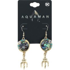 Aquaman Trident Kolczyki złoty. Żółte kolczyki damskie Aquaman, złote. Za 62,90 zł.