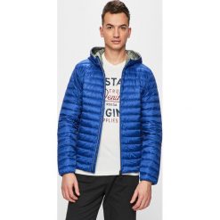 Geox - Kurtka puchowa. Niebieskie płaszcze męskie Geox, m, bez wzorów, z poliesteru, krótkie, z kapturem. W wyprzedaży za 499,90 zł.
