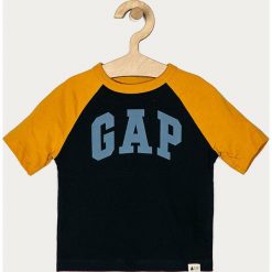 GAP - T-shirt dziecięcy 74-110 cm. Zielone t-shirty chłopięce GAP, z nadrukiem, z dzianiny, bez rękawów. Za 69,90 zł.