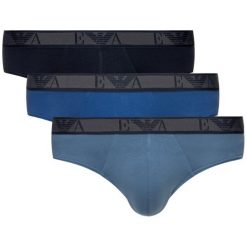 Komplet 3 par slipów Emporio Armani Underwear 111734 9A715 61435. Slipy męskie Emporio Armani Underwear, s, bez wzorów, z elastanu. W wyprzedaży za 139,00 zł.