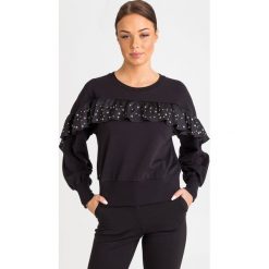 BLUZA MY TWIN twinset. Czarne bluzy damskie Twinset, xs, z aplikacjami, z elastanu, bez rękawów, bez kaptura. Za 589,00 zł.
