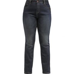 Zizzi NILLE Jeansy Slim fit dark blue. Niebieskie jeansy damskie relaxed fit marki Zizzi, z bawełny. Za 279,00 zł.