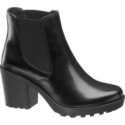 Minimalistyczne botki damskie 5th Avenue na obcasie 5th Avenue czarne. Czarne botki damskie 5th Avenue, ze skóry, bez obcasa, na obcasie, bez zapięcia. Za 239,90 zł.