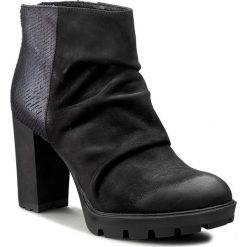 Botki CARINII - B3616 360-H76-PSK-B46. Czarne buty zimowe damskie marki Carinii, z materiału. W wyprzedaży za 229,00 zł.