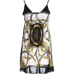 Czarno-Biała Sukienka Cosmic Serfer. Czarne sukienki damskie Multu, s, bez wzorów, bez kołnierzyka, bez rękawów, mini. Za 19,99 zł.