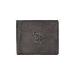 U.S. Polo Assn Tulsa Portfel Szary. Szare portfele męskie U.S. Polo Assn., z aplikacjami, ze skóry. Za 206,95 zł.