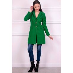 Klasyczny płaszcz guziki r-p008. Różowe płaszcze damskie Butik, m, bez wzorów. W wyprzedaży za 199,00 zł.