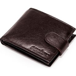 PORTFEL MĘSKI SKÓRZANY A089 - BRĄZOWY. Brązowe portfele męskie Ombre Clothing. Za 49,00 zł.