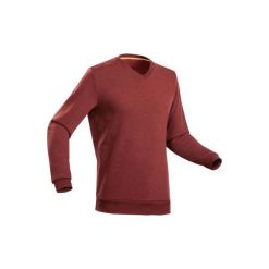 Sweter turystyczny | NH150 męski. Czerwone swetry męskie QUECHUA, m, bez wzorów, z elastanu, bez kołnierzyka, bez kaptura. Za 39,99 zł.