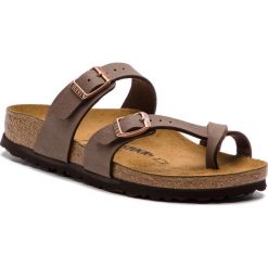 Japonki BIRKENSTOCK - Mayari 0071063 Mocca. Pomarańczowe klapki damskie Birkenstock, bez wzorów, ze skóry ekologicznej, bez obcasa. W wyprzedaży za 199,00 zł.