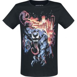 Venom (Marvel) City Fire T-Shirt czarny. Niebieskie t-shirty męskie z nadrukiem marki Reserved, l, z okrągłym kołnierzem. Za 74,90 zł.