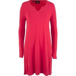 Sukienka shirtowa bonprix czerwony. Czerwone sukienki marki bonprix. Za 37,99 zł.