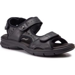 Sandały PANAMA JACK - Salton C16 Black. Czarne klapki męskie Panama Jack, ze skóry, bez zapięcia. W wyprzedaży za 329,00 zł.