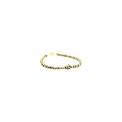 Bransoletka Męska Hematyt czaszka złoto. Żółte bransoletki męskie marki Brazi druse jewelry, z hematytem, złote. Za 140,00 zł.
