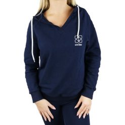 GymHero Hoodie NAVY-RACE bluzy damskie granatowe XS. Niebieskie bluzy damskie Gym Hero, xs, bez wzorów, z elastanu, bez rękawów, bez kaptura. Za 169,99 zł.