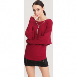 Bordowy Sweter Small Letter. Czerwone bez kategorii other, na zimę, xl. Za 49,99 zł.