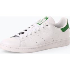 Adidas Originals - Tenisówki męskie z dodatkiem skóry – Stan Smith, czarny. Czarne trampki męskie adidas Originals, bez wzorów, ze skóry, sportowe, bez zapięcia. Za 399,95 zł.