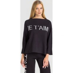 SWETER Twinset. Czarne swetry damskie Twinset, s, bez wzorów, z dzianiny, bez rękawów, bez kaptura. Za 304,50 zł.